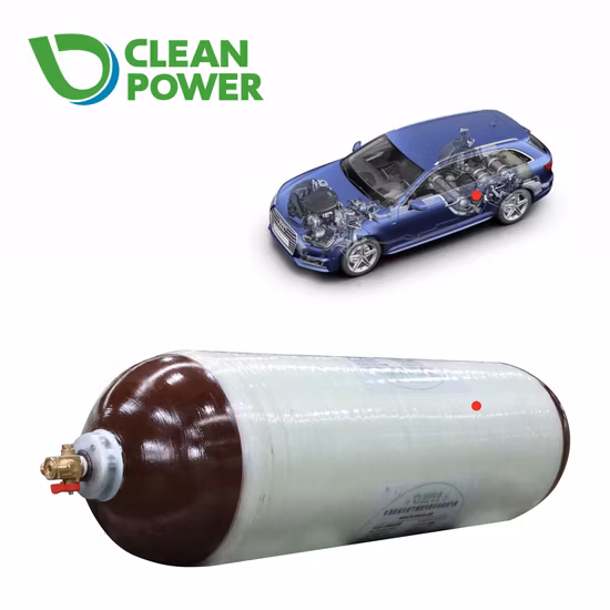 Cilindro de gas compuesto CNG Cilindro de gas tipo 2 CNG 406-100L-20b Tanque de almacenamiento CNG con precio razonable y buen rendimiento para vehículos de nueva energía